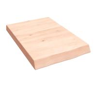 vidaXL Encimera de baño Madera Maciza sin Tratar 40x60x(2-6) cm