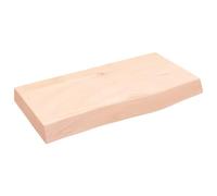 vidaXL Encimera de baño Madera Maciza sin Tratar 60x30x(2-6) cm