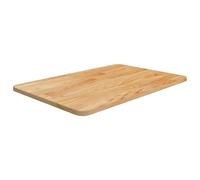 vidaXL Encimera de baño madera maciza sin tratar 60x40x1,5 cm Marrón Claro