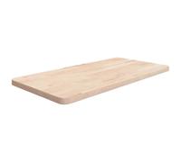vidaXL Encimera de baño madera maciza sin tratar 80x40x2,5 cm