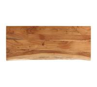 vidaXL Encimera de baño rectangular madera maciza acacia 140x60x2,5 cm