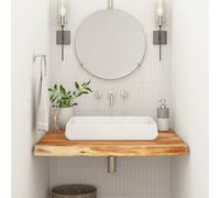 vidaXL Encimera de Baño Rectangular, Tablero de Tocador, Encimera de Lavabo, Tablero para Armario, Madera Maciza de Acacia 70x60x3,8 cm