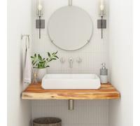 vidaXL Encimera de baño rectangular madera maciza acacia 80x60x3,8 cm