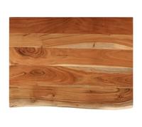 vidaXL Encimera de baño rectangular, tablero de tocador en madera maciza de acacia 80x60x3,8 cm