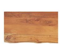 vidaXL Encimera de Baño Rectangular, Tablero de Tocador, Encimera de Lavabo, Tablero para Armario, Madera Maciza de Acacia 110x60x2,5 cm