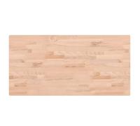 vidaXL Encimera de Baño, Tablero de Lavabo Estante, Encimera de Tocador Armario, Encimera para Casa, Madera Maciza de Haya 100x50x2,5 cm