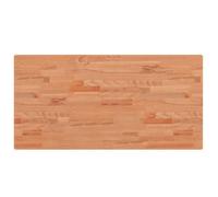 vidaXL Encimera de baño madera maciza de haya 100x50x2,5 cm
