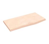 vidaXL Encimera de baño madera maciza sin tratar 60x30x2 cm