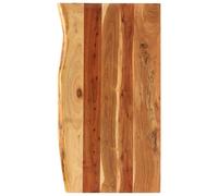 vidaXL Encimera para armario tocador madera maciza acacia en dimensiones 114 x 52 x 2.5 cm/80 x 52 x 2.5 cm/100 x 52 x 3.8 cm y más | almacenamiento funcional diseño moderno para baño dormitorio sala