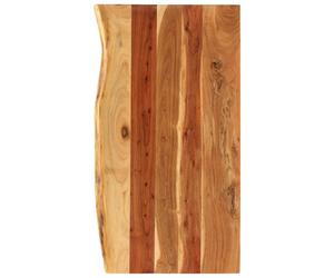 vidaXL Encimera para armario tocador madera maciza acacia en dimensiones 114 x 52 x 2.5 cm/80 x 52 x 2.5 cm/100 x 52 x 3.8 cm y más | almacenamiento funcional diseño moderno para baño dormitorio sala