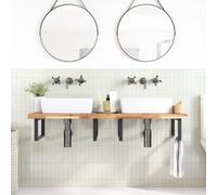 vidaXL: Encimera para lavabo, sin tratar, de 120x50x4 cm, madera maciza de acacia