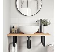 vidaXL: Encimera para lavabo, sin tratar, de 80x50x2 cm, madera maciza de acacia