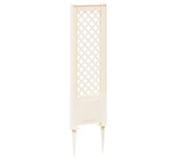 vidaXL, enrejado con estaca, polipropileno, blanco