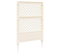 vidaXL, enrejado con estaca, polipropileno, blanco