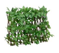vidaXL Enrejado valla expandible de hiedra artificial verde 180x30 cm