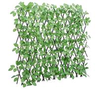 vidaXL Enrejado valla expansible de hiedra artificial verde 180x60 cm