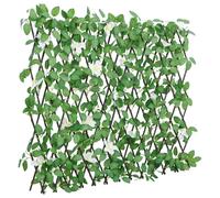vidaXL Enrejado valla expansible de hiedra artificial verde 180x60 cm