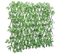vidaXL Enrejado valla expansible de hiedra artificial verde 180x65 cm