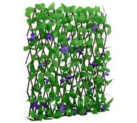 vidaXL Enrejado valla expansible de hiedra artificial verde 180x70 cm Verde