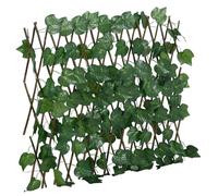 vidaXL Enrejado valla expansible de parra artificial verde 180x60 cm