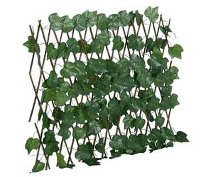 vidaXL Enrejado valla expansible de parra artificial verde 190x60 cm