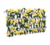 vidaXL Enrejado valla expansible hiedra artificial amarillo 180x30 cm