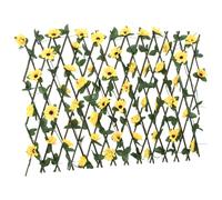 vidaXL Enrejado valla expansible hiedra artificial amarillo 180x60 cm Amarillo