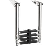 vidaXL: Escalera de acceso de 4 peldaños, acero inoxidable