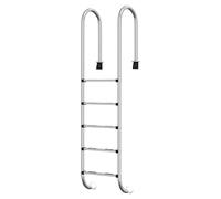 vidaXL Escalera para piscina Acero inoxidable 304 54x38x211 cm
