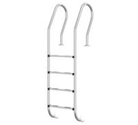 vidaXL Escalera para piscina acero inoxidable 304 escalera Dimensiones 54 x 38 x 158 cm, 54 x 38 x 184.5 cm, 54 x 38 x 211 cm