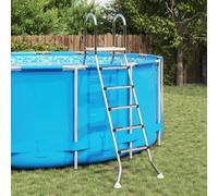 vidaXL Escalera para piscina elevada 224 x 175 cm 5-Escalón