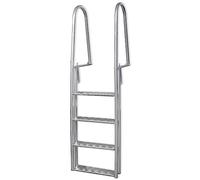 vidaXL Escalera de seguridad para piscina elevada 4 peldaños 167 cm