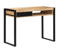 vidaXL Escritorio madera maciza de mango 100x50x75 cm Estilo industrial