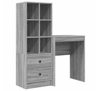 vidaXL Escritorio 105,5 x 34 x 127 cm 2 uds. Multicolor Gris sonoma