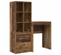 vidaXL Escritorio Madera vieja 105,5 x 34 x 127 cm 2 uds.