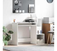 vidaXL Escritorio con cajón 106 x 41 x 88.5 cm Madera de ingeniería, Escritorio Moderno, estación de Trabajo ergonómica, Ahorra Espacio, Estilo Minimalista, Mueble para Oficina en casa