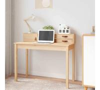 vidaXL Escritorio 110x50x93 cm Madera maciza de pino
