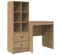 Escritorio Roble Artisan 115,5 X 50 X 127 Cm 2 Uds. Vidaxl