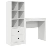vidaXL Escritorio 125,5 x 40 x 127 cm 2 uds. Multicolor Blanco