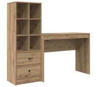 Escritorio Roble Artisan 145,5 X 40 X 127 Cm 2 Uds. Vidaxl