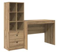Escritorio Roble Artisan 145.5 X 50 X 127 Cm 2 Uds. Vidaxl