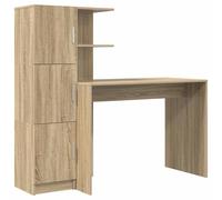 vidaXL Escritorio 2 pcs Roble Sonoma