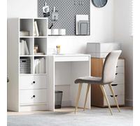 vidaXL Escritorio 60 x 50 x 76 cm, Escritorio Compacto, Estilo Moderno, Espacio Ergonómico, Mesa de Escritura Funcional para Habitaciones Pequeñas