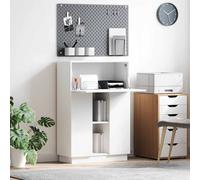 vidaXL Escritorio 71.5 x 31.5 x 106.5 cm Madera de ingeniería, Escritorio Moderno, Almacenamiento Duradero, Mueble Compacto para Oficina, Estudio Actual, Espacio de Trabajo Funcional