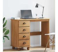 vidaXL Escritorio ASKIM Moderno Marrón 95 x 40 x 75 cm Madera de pino macizo