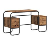 vidaXL Escritorio con Almacenamiento Madera de Roble 145 x 50 x 75 cm