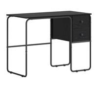 vidaXL Escritorio con Almacenamiento Roble Negro 100 x 50 x 75 cm