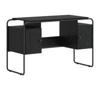vidaXL Escritorio con Almacenamiento Roble Negro 120 x 50,5 x 75,5 cm