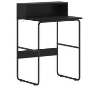 vidaXL Escritorio con Almacenamiento Roble Negro 60 x 50 x 91 cm | Construcción robusta: Fabricado con madera de ingeniería lisa y acero.