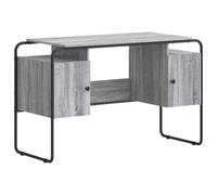 vidaXL Escritorio con Almacenamiento Sonoma Gris 120 x 50,5 x 75,5 cm